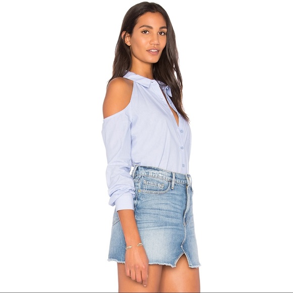 BCBGGENERATION Cold Shoulder Button Up - Picture 2 of 5